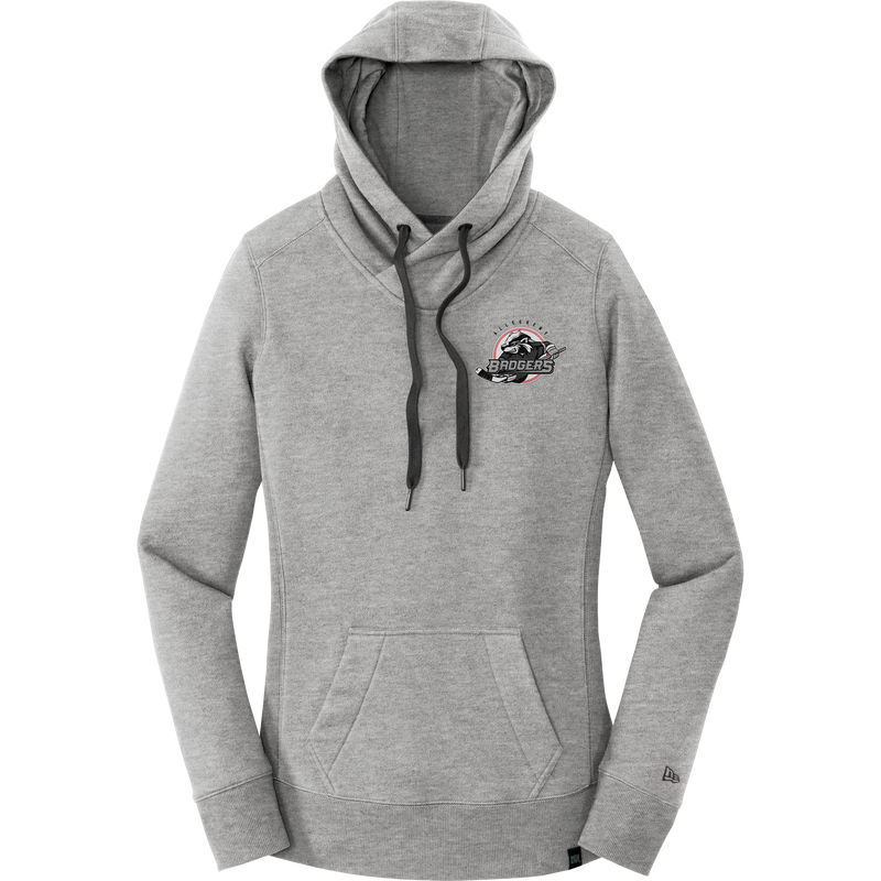 Allegheny Badgers New Era Ladies French Terry Pullover Hoodie