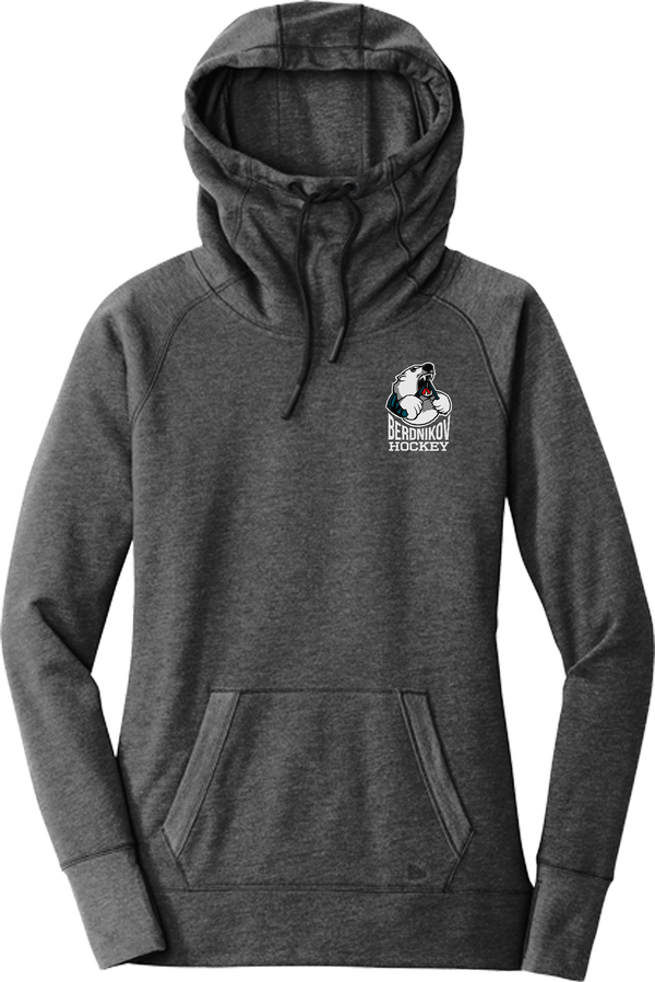 Berdnikov Bears New Era Ladies Tri-Blend Fleece Pullover Hoodie