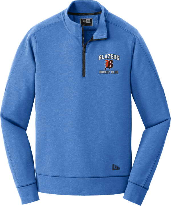 Philadelphia Blazers New Era Tri-Blend Fleece 1/4-Zip Pullover
